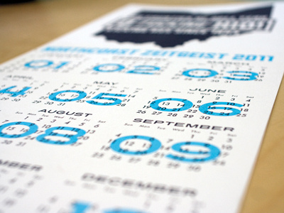 August and September blue calendar gray overprint
