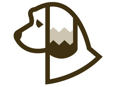 Quigley logo! brown dog vector