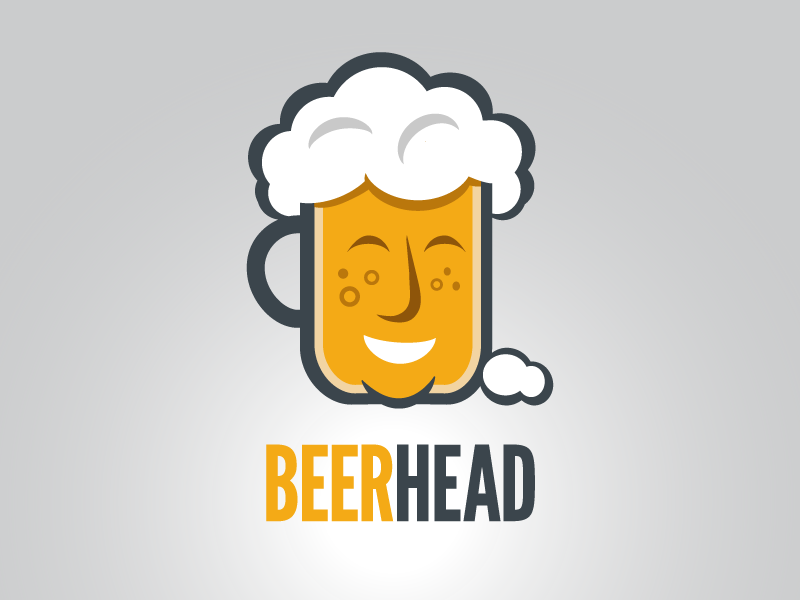 Beerhead brew illustration art craft beer graphic design logo design beer