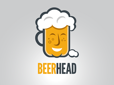 Beerhead art beer brew craft beer graphic design illustration logo design