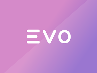 Evo Logo gradient graphic design logo logo design