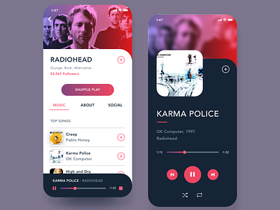 DailyUI 009 - Music Player