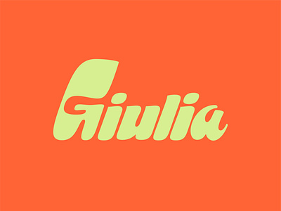Funky Giulia Wordmark brand design brand identity branding design identity identity design logo logotype wordmark