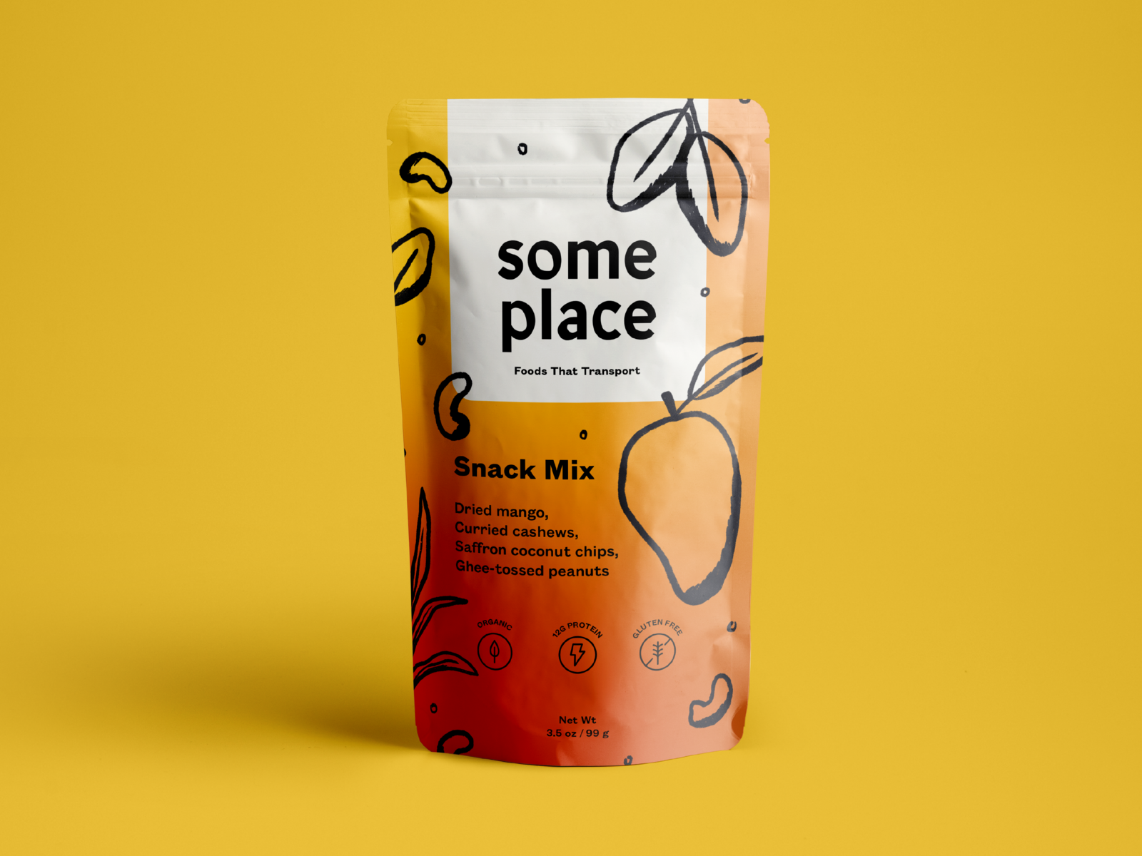 Someplace Foods – Indian Snack Mix by Francine Thompson on Dribbble