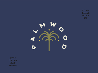 Palmwood Hotel Logo brand identity branding design hospitality hotel identity identity design logo logotype wordmark