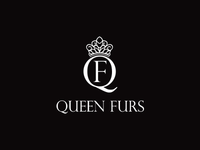 Queen Furs branding logo website