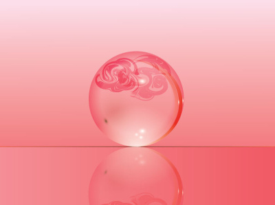 Transparent 3d ball