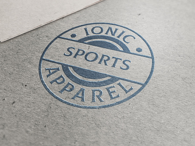 Ionic Sports Apparel branding design illustration logo sports brand typography vector