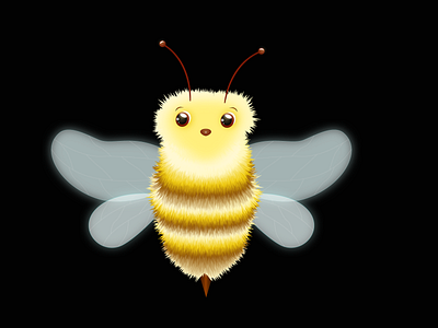 Bumble bee bumble bee character design illustration photoshop vector