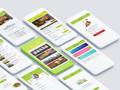 Food App app design branding design food app illustrator mobile app design order food typography ui ux