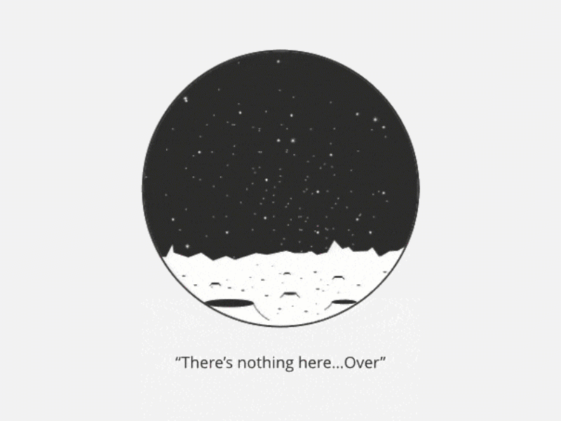 Astronothing animated astronaut blackandwhite emptystate gif moon space