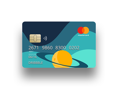 Space Credit Card banking credit card flat design graphic design