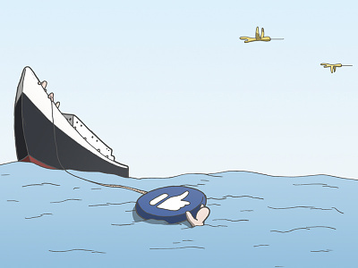 Life Saver australia cartoon cartoonist drowning facebook funny illustration melbourne social commentary social media webcomic