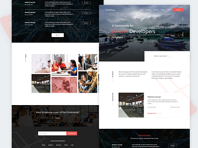 Laravel Pokhara Landing Page concept design grid layouts software development ui ui design uiuxdesign web design web design web ui