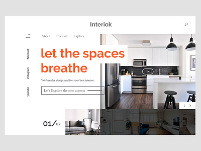 Interiok architect concept grid layouts interior web ui design web design web design