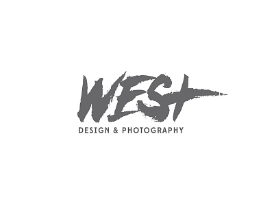 West brush pen hand drawn type logo texture type typography