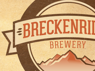 Brewery brewery colorado geared logo texture type typography