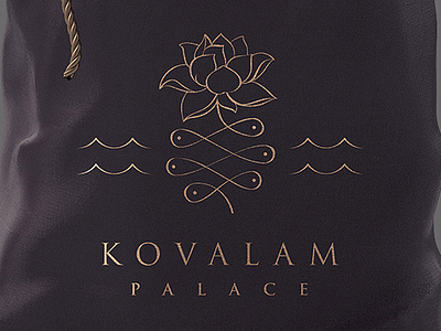 Leela palace kovalam branding branding line logo