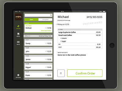 Restaurant Food Ordering App design exercise food order ipad pos restaurant