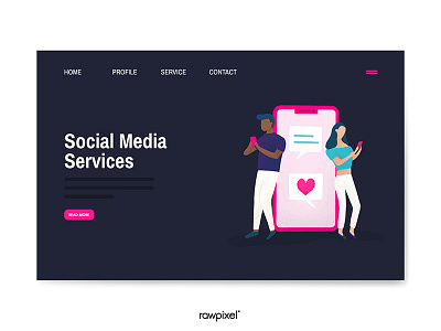 Social Media design graphic illustration social media vector