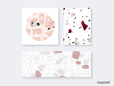 Terrazzo Pattern Vector Set art beautiful design graphic illustration pattern vector