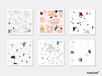 Terrazzo Pattern Vector Set beautiful cute design graphic illustration pattern vector