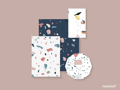 Terrazzo Pattern Vector Set beautiful cute design graphic illustration pattern vector