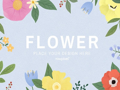 Colorful Flowers Vector Set