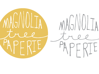 Magnolia Tree Paperie branding logo typography