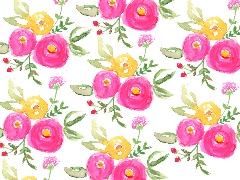 Boho Floral Pattern by Taylor Hood on Dribbble