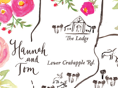 Whimsical Wedding Map