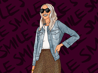 Smile animation graphic design illustration