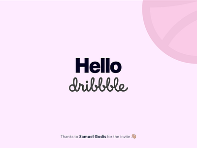 Hello Dribbblers! clean design dribbble first post lettering logo minimal new type typography ui ux vector welcome welcome shot