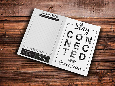 Grayscale BiFold Church Bulletin