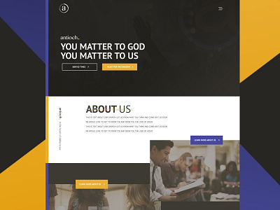Antioch Church design web