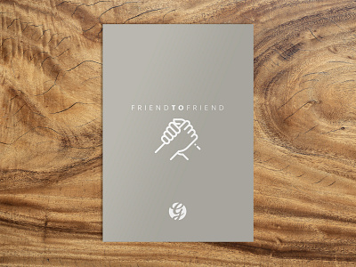 Simple Friend To Friend Card connection card
