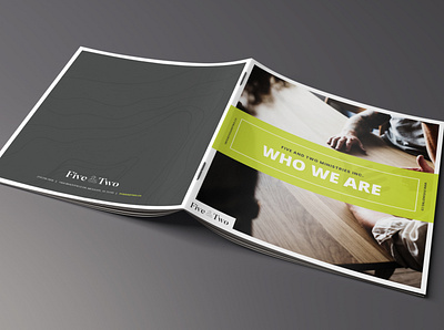 Five & Two Brochure Design brand brochure mockup print