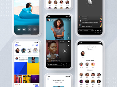 Vyoo: Live Conversations app camera chat collage comment community conversation live meeting room mobile mute reaction rooms story stream streaming streaming app ui ux video
