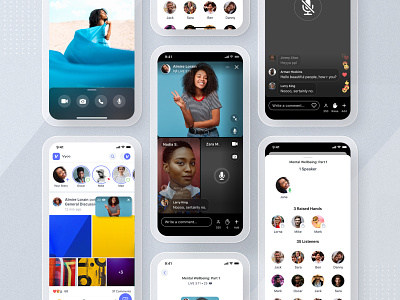 Vyoo: Live Conversations app camera chat collage comment community conversation live meeting room mobile mute reaction rooms story stream streaming streaming app ui ux video