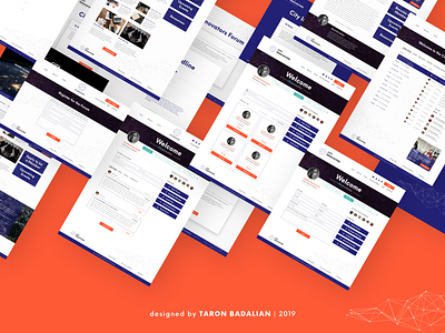 Taron Badalian Dribbble Project Ux Ui Design for City Innovators 2019 branding color design forum modern popular ui ux web