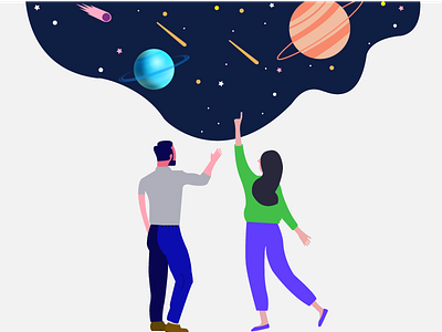 Galaxy Illustration design illustration