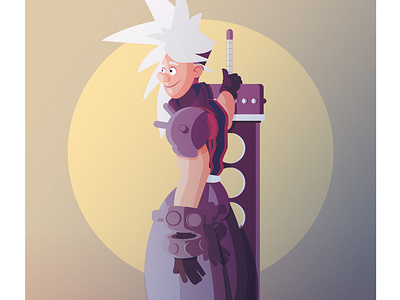 Cloud Ff7 Fanart By Aurelien Soula On Dribbble