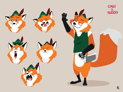 BUDDY - Digital fox adventurer adventure adventurer cartoon character characterdesign comics digital draw fox illustration