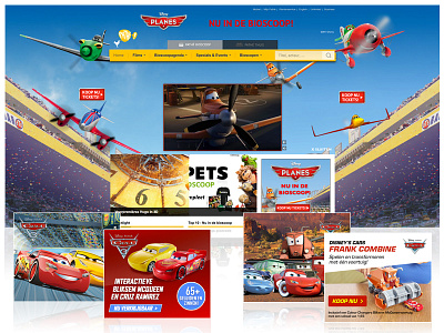 Homepage Takeover/Bannering - Disney Pixar | Mattel banners design homepage take over hpto