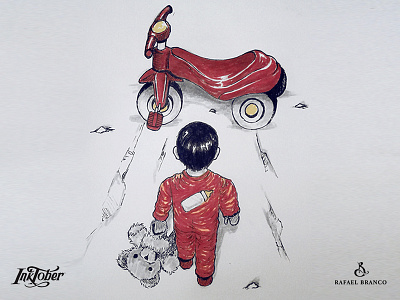 Akira Baby akira anime baby draw illustration inktober marker pen playground sketch sketchbook teddy