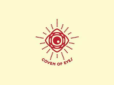 Coven Of Eyes branding cult illustration logo mark stamp vector witch