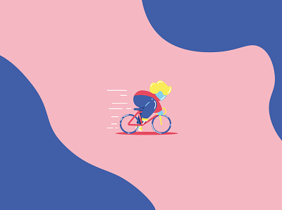 Speed Bike bike bubble character design flat graphic design illustration illustrator minimalist