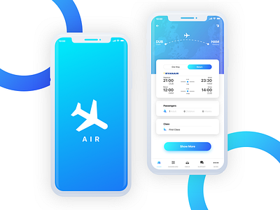 Airport App Concept air app clean design flight minimal ui