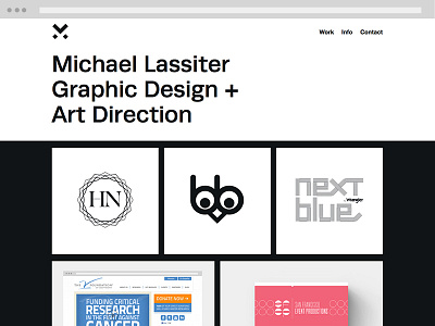 New portfolio site grid logo portfolio responsive type website