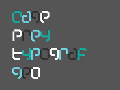Modular type modular monospace type typeface wip